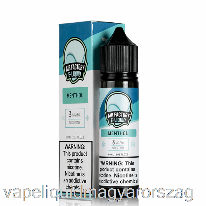 Mentol - Levegőgyári E-liquid - 60ml 3mg Vape E Cigi